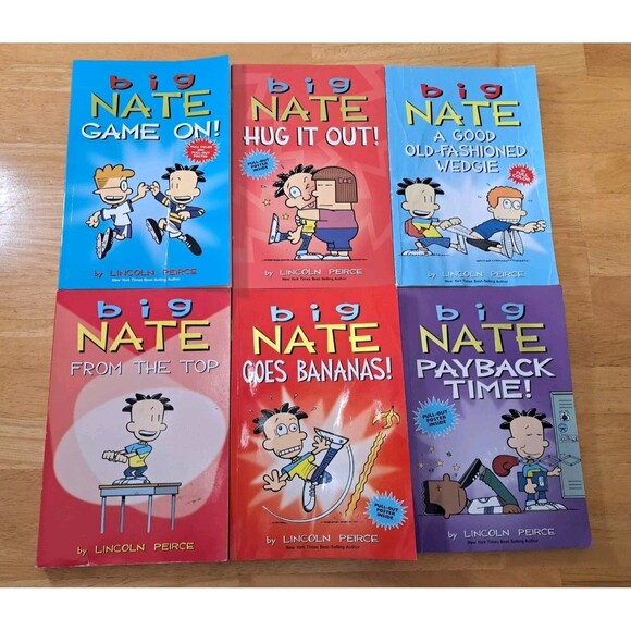 Big Nate Graphic Novels by Lincoln Peirce Lot of 6 Trade Paperback - Picture 1 of 10